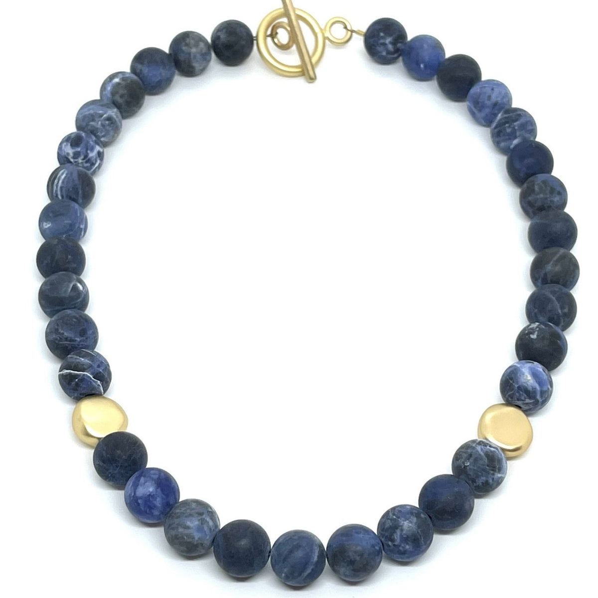 Sodalite bead deals necklace